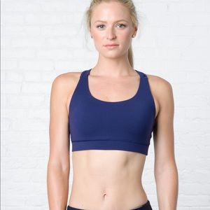 NEW Crane and Lion Workout Sports Bra in Navy